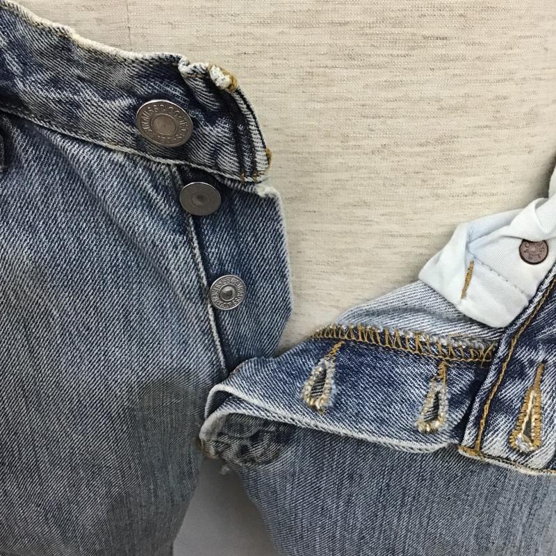 リーバイス Levi's パンツ デニム、ジーンズ W32L32 32インチ 無地 水色 / ライトブルー /  メンズ USED 古着 中古 10104523
