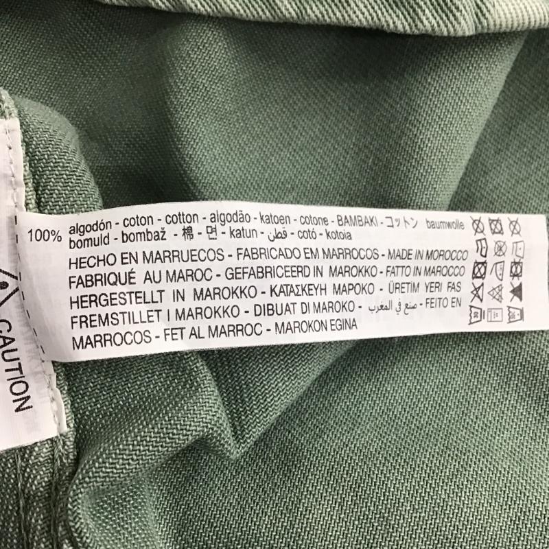 ザラ ZARA シャツ、ブラウス 長袖 デニムシャツ L 無地 薄緑 / ライトグリーン /  メンズ USED 古着 中古 10104526