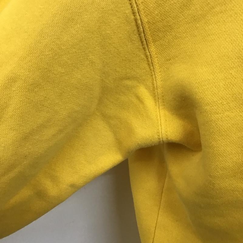 リーボック Reebok トレーナー 長袖 M ロゴ、文字 黄 / イエロー /  メンズ USED 古着 中古 10104527