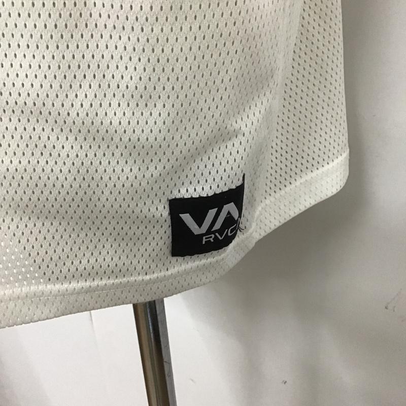 ルーカ RVCA Tシャツ 半袖 メッシュ L プリント X ロゴ、文字 白 / ホワイト /  メンズ USED 古着 中古 10104531