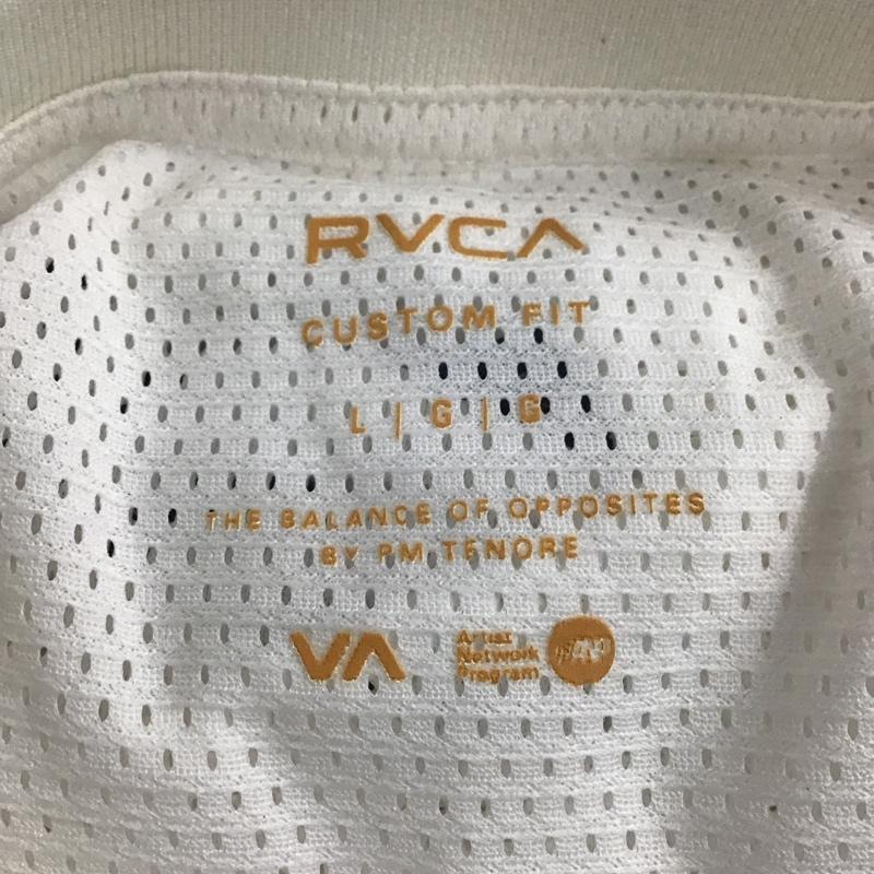 ルーカ RVCA Tシャツ 半袖 メッシュ L プリント X ロゴ、文字 白 / ホワイト /  メンズ USED 古着 中古 10104531