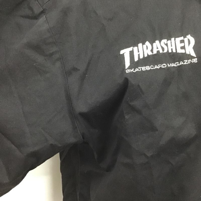 スラッシャー THRASHER シャツ、ブラウス 半袖 XL 刺繍 黒 / ブラック /  メンズ USED 古着 中古 10104532