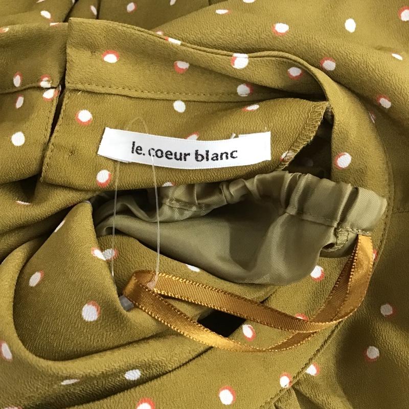 ルクールブラン le.coeur blanc ワンピース ロングスカート 38 総柄 マスタード / マスタード /  レディース USED 古着 中古 10104538