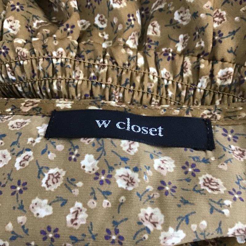 ダブルクローゼット w closet ワンピース ロングスカート 小花柄 FREE 花柄 マスタード / マスタード /  レディース USED 古着 中古 10104540