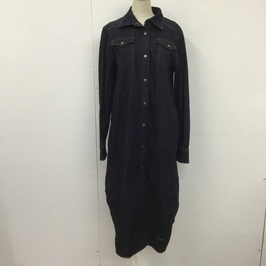 ロイスクレヨン LOISCRAYON ワンピース ロングスカート デニムワンピース M 無地 インディゴ / インディゴ /  レディース USED 古着 中古 10104543