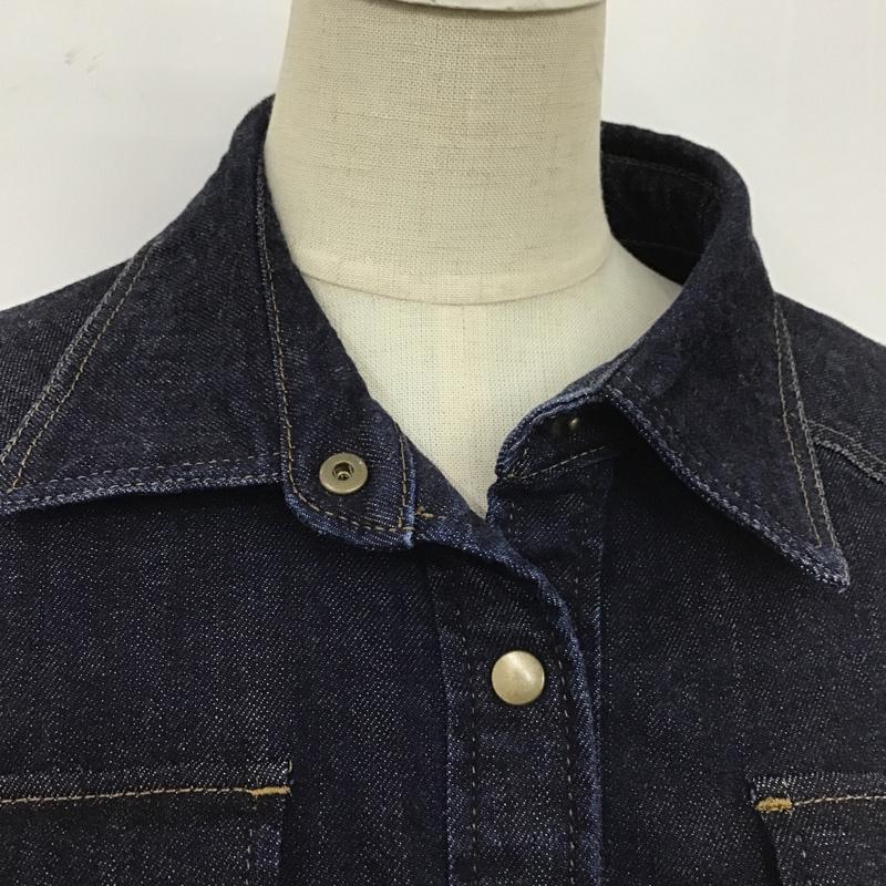 ロイスクレヨン LOISCRAYON ワンピース ロングスカート デニムワンピース M 無地 インディゴ / インディゴ /  レディース USED 古着 中古 10104543