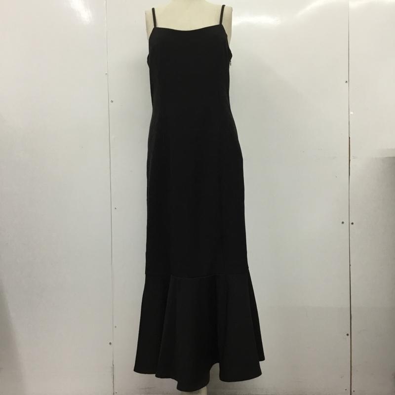 ナイスクラップ NICE CLAUP ワンピース ロングスカート FREE 無地 黒 / ブラック /  レディース USED 古着 中古 10104547