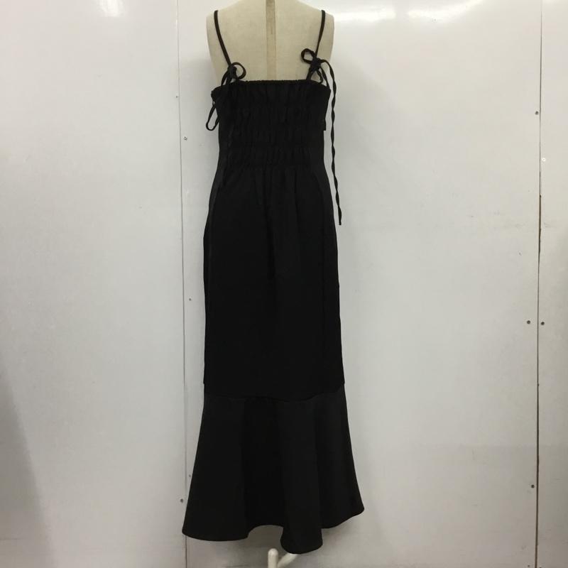 ナイスクラップ NICE CLAUP ワンピース ロングスカート FREE 無地 黒 / ブラック /  レディース USED 古着 中古 10104547