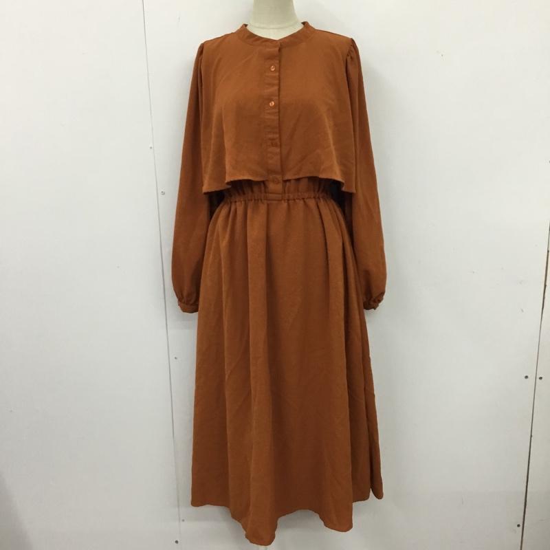 オリーブデオリーブ OLIVE des OLIVE ワンピース ロングスカート FREE 無地 茶 / ブラウン /  レディース USED 古着 中古 10104548