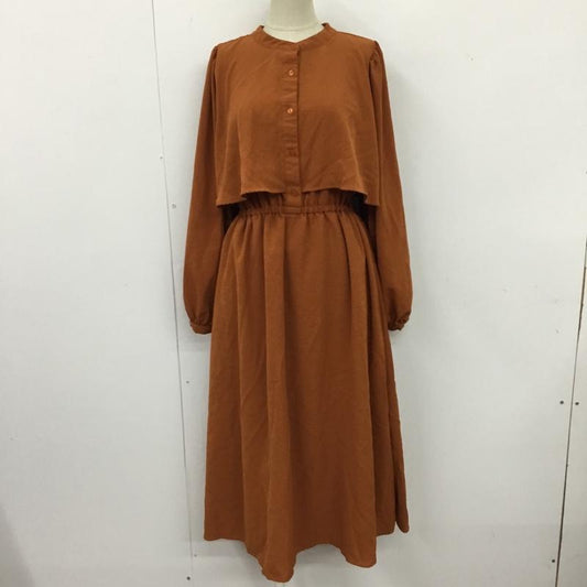 オリーブデオリーブ OLIVE des OLIVE ワンピース ロングスカート FREE 無地 茶 / ブラウン /  レディース USED 古着 中古 10104548