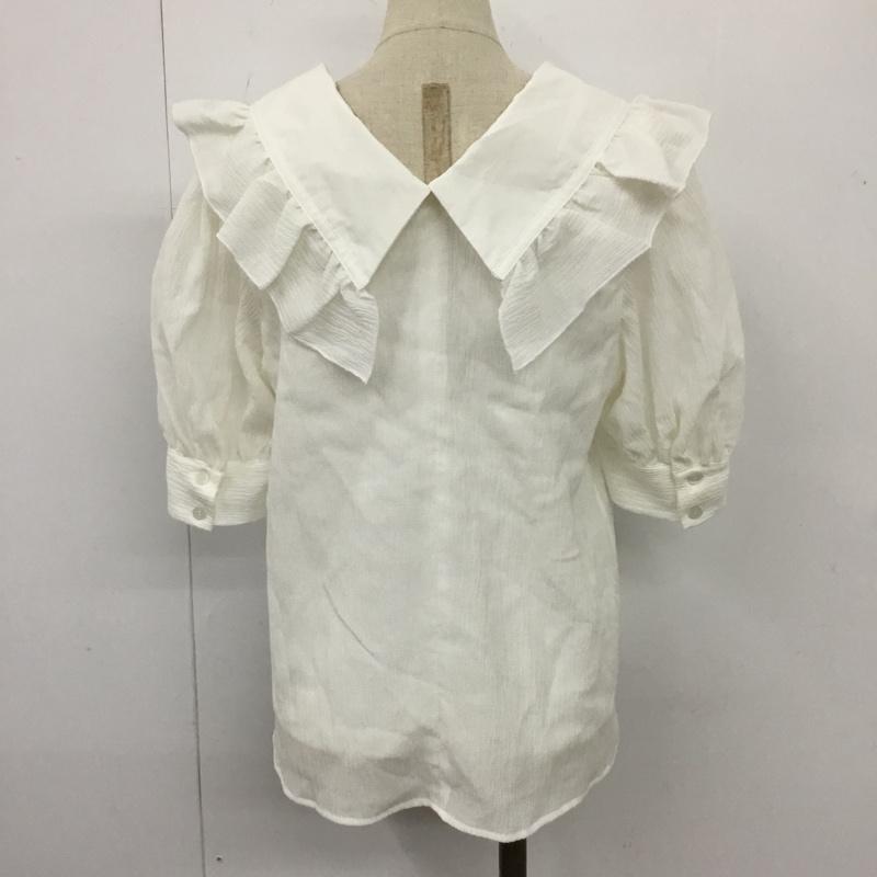 リエンダ rienda シャツ、ブラウス 半袖 タグ付 FREE 無地 白 / ホワイト /  レディース USED 古着 中古 10104557