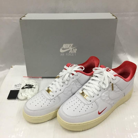 ナイキ NIKE スニーカー スニーカー CZ7926 100 AIR FORCE 1 LOW KITH 28.5cm 箱有 28.5cm ロゴ、文字 白 / ホワイト / X 赤 / レッド /  メンズ USED 古着 中古 10104563