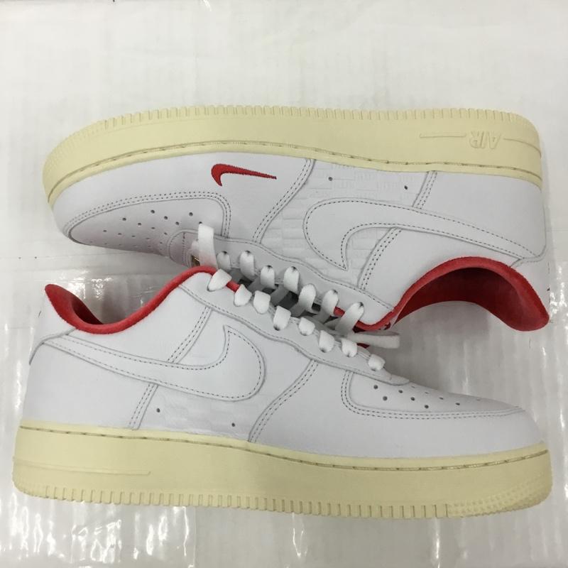 ナイキ NIKE スニーカー スニーカー CZ7926 100 AIR FORCE 1 LOW KITH 28.5cm 箱有 28.5cm ロゴ、文字 白 / ホワイト / X 赤 / レッド /  メンズ USED 古着 中古 10104563
