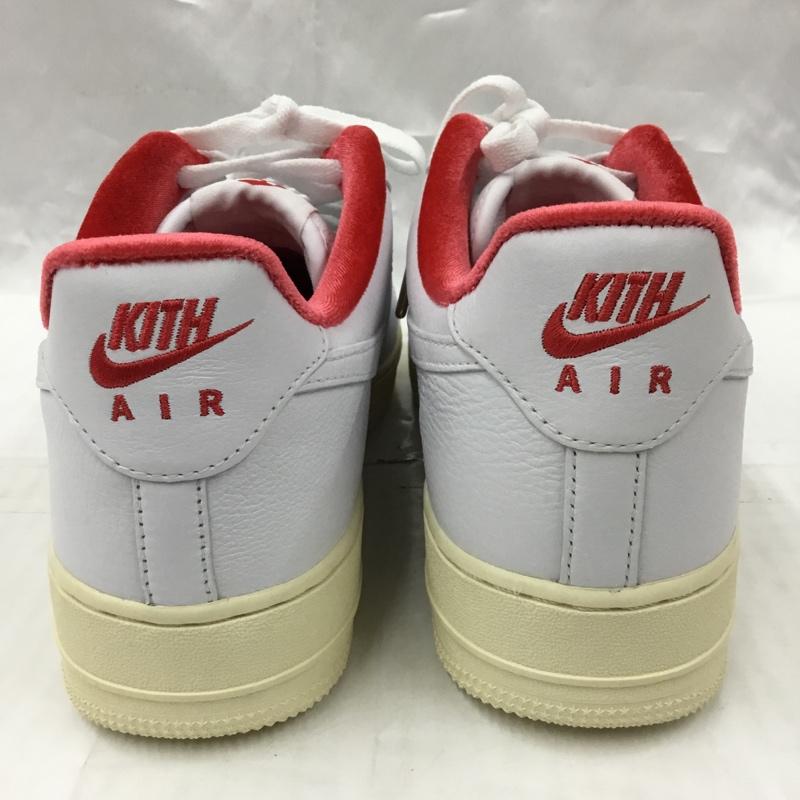ナイキ NIKE スニーカー スニーカー CZ7926 100 AIR FORCE 1 LOW KITH 28.5cm 箱有 28.5cm ロゴ、文字 白 / ホワイト / X 赤 / レッド /  メンズ USED 古着 中古 10104563