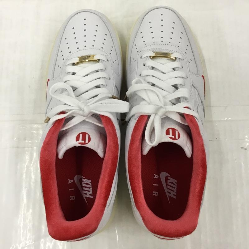 ナイキ NIKE スニーカー スニーカー CZ7926 100 AIR FORCE 1 LOW KITH 28.5cm 箱有 28.5cm ロゴ、文字 白 / ホワイト / X 赤 / レッド /  メンズ USED 古着 中古 10104563