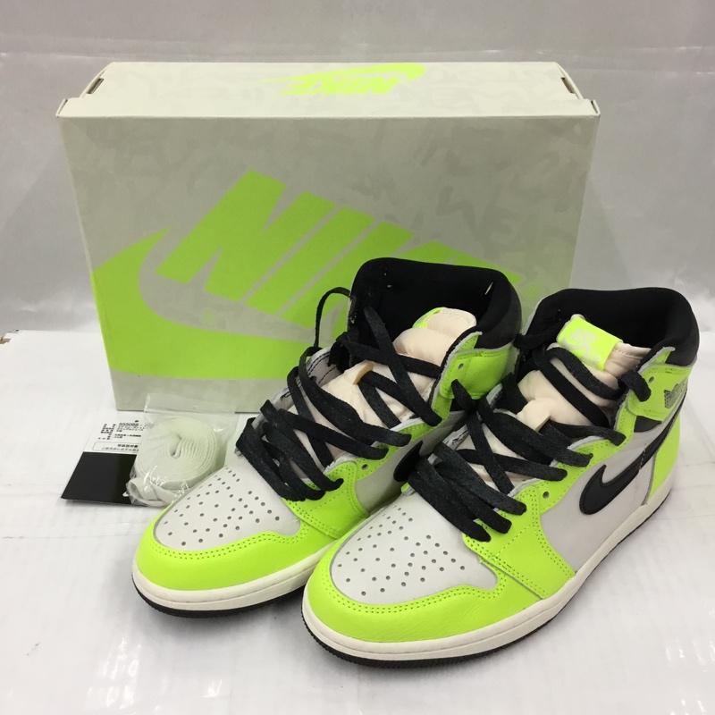 ナイキ NIKE スニーカー スニーカー 555088-702 AIR JORDAN 1 RETRO HIGH OG 26cm 箱有 26.0cm ロゴ、文字 黒 / ブラック / X 黄 / イエロー /  メンズ USED 古着 中古 10104565