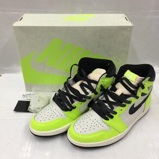 ナイキ NIKE スニーカー スニーカー 555088-702 AIR JORDAN 1 RETRO HIGH OG 26cm 箱有 26.0cm ロゴ、文字 黒 / ブラック / X 黄 / イエロー /  メンズ USED 古着 中古 10104565