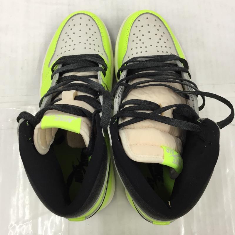 ナイキ NIKE スニーカー スニーカー 555088-702 AIR JORDAN 1 RETRO HIGH OG 26cm 箱有 26.0cm ロゴ、文字 黒 / ブラック / X 黄 / イエロー /  メンズ USED 古着 中古 10104565
