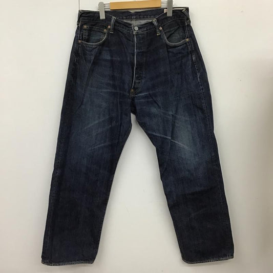 エヴィス EVISU パンツ デニム、ジーンズ デニムパンツ ストレートパンツ ワイドパンツ カジュアルパンツ ロゴ、文字 インディゴ / インディゴ /  メンズ USED 古着 中古 10104568