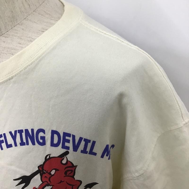 テッドマン TEDMAN Tシャツ 半袖 46 プリント アイボリー / アイボリー /  メンズ USED 古着 中古 10104572