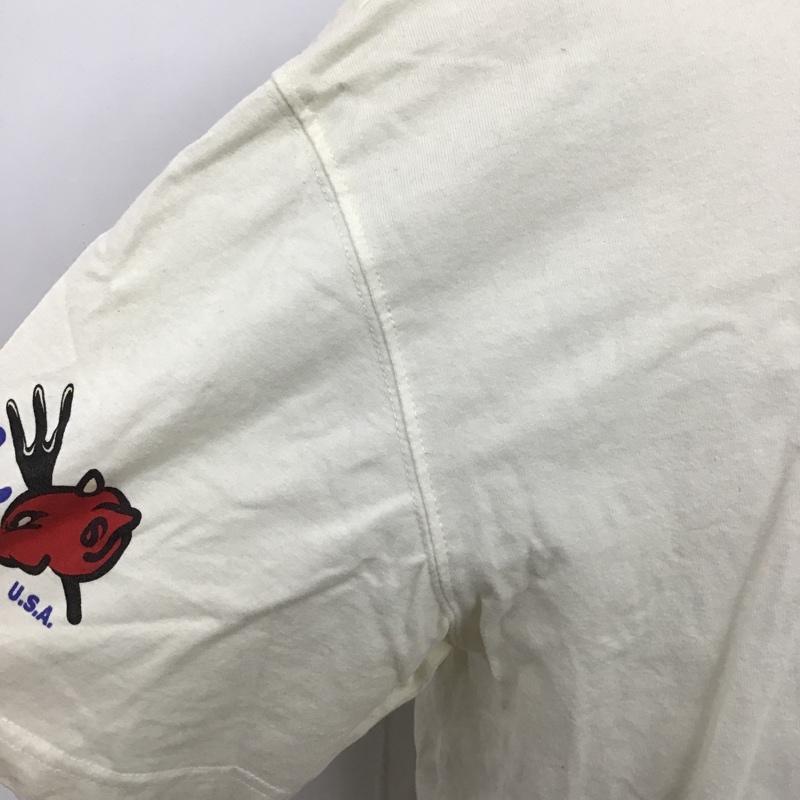 テッドマン TEDMAN Tシャツ 半袖 46 プリント アイボリー / アイボリー /  メンズ USED 古着 中古 10104572