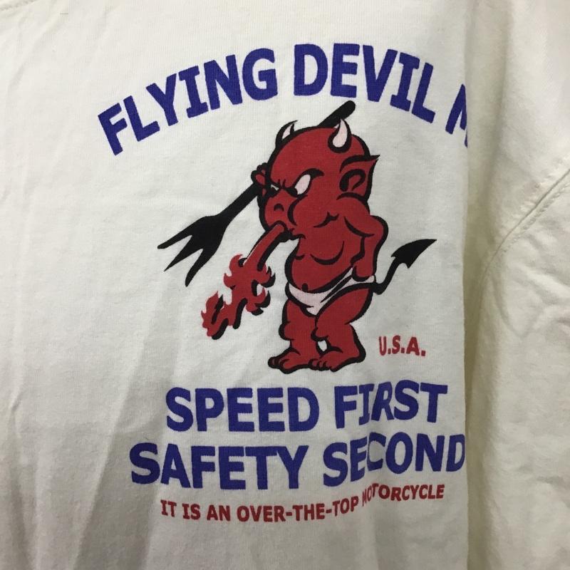 テッドマン TEDMAN Tシャツ 半袖 46 プリント アイボリー / アイボリー /  メンズ USED 古着 中古 10104572