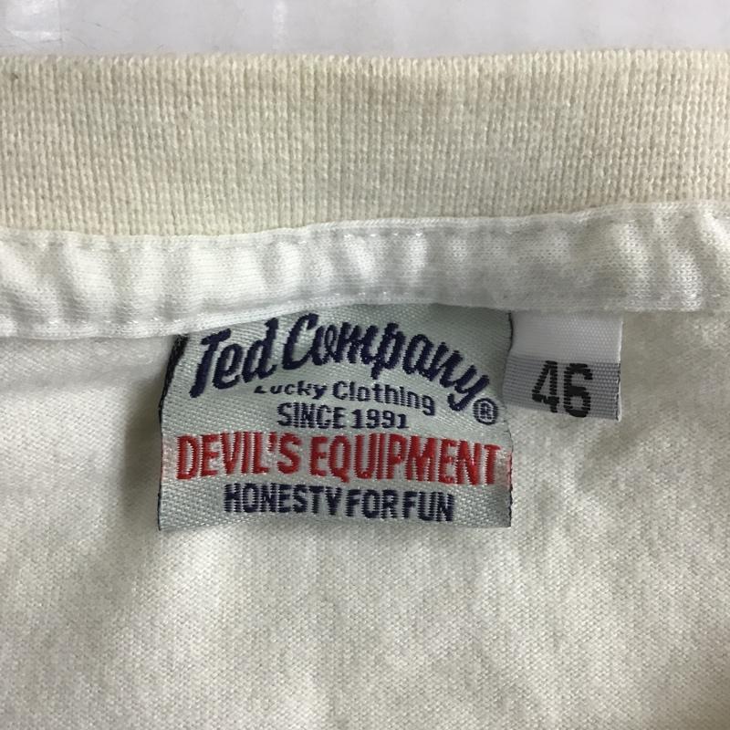 テッドマン TEDMAN Tシャツ 半袖 46 プリント アイボリー / アイボリー /  メンズ USED 古着 中古 10104572