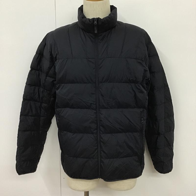 ユニクロ UNIQLO ジャケット、上着 ジャンパー、ブルゾン 311-430919 長袖ダウンジャケット アウター ジップアップジャケット L 無地 黒 / ブラック /  メンズ USED 古着 中古 10104575