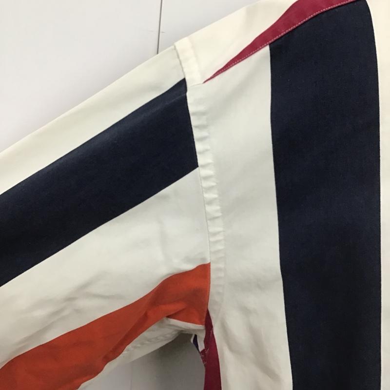 トミーヒルフィガー TOMMY HILFIGER シャツ、ブラウス 長袖 長袖シャツ ストライプシャツ ボタンダウンシャツ XL ロゴ、文字 マルチカラー / マルチカラー /  メンズ USED 古着 中古 10104576