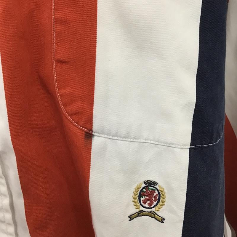トミーヒルフィガー TOMMY HILFIGER シャツ、ブラウス 長袖 長袖シャツ ストライプシャツ ボタンダウンシャツ XL ロゴ、文字 マルチカラー / マルチカラー /  メンズ USED 古着 中古 10104576