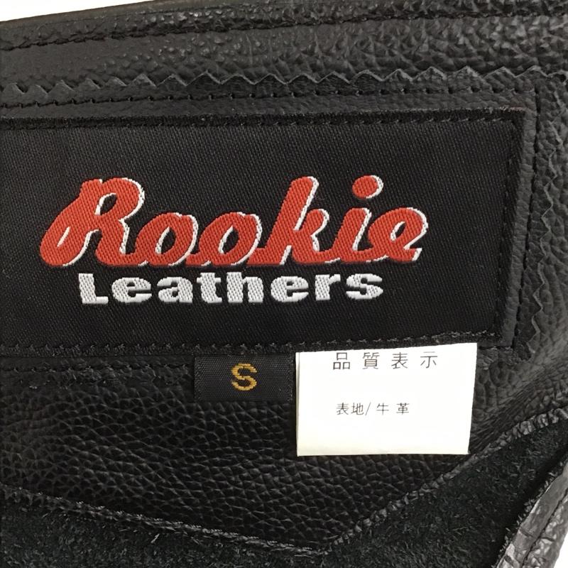 レザー レザー ボトムス ボトムス レザーパンツ カジュアルパンツ ストレートパンツ レザーチャップスパンツ S 無地 黒 / ブラック /  メンズ USED 古着 中古 10104587