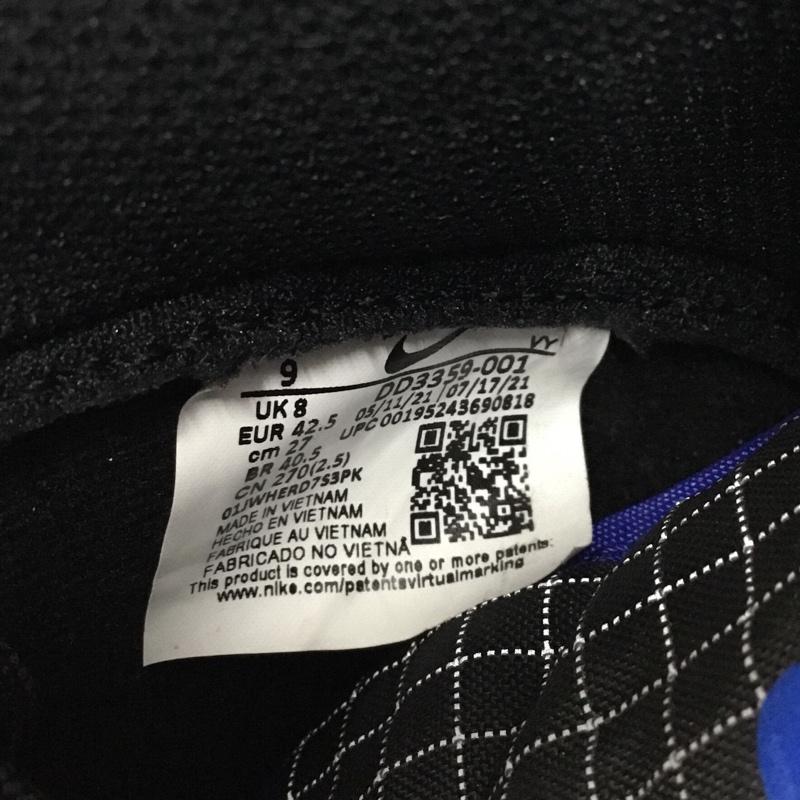 ナイキ NIKE スニーカー スニーカー DD3359 001 DUNK HI RETRO SE 27cm 箱有 27.0cm ロゴ、文字 黒 / ブラック / X 白 / ホワイト / X 青 / ブルー /  メンズ USED 古着 中古 10104595