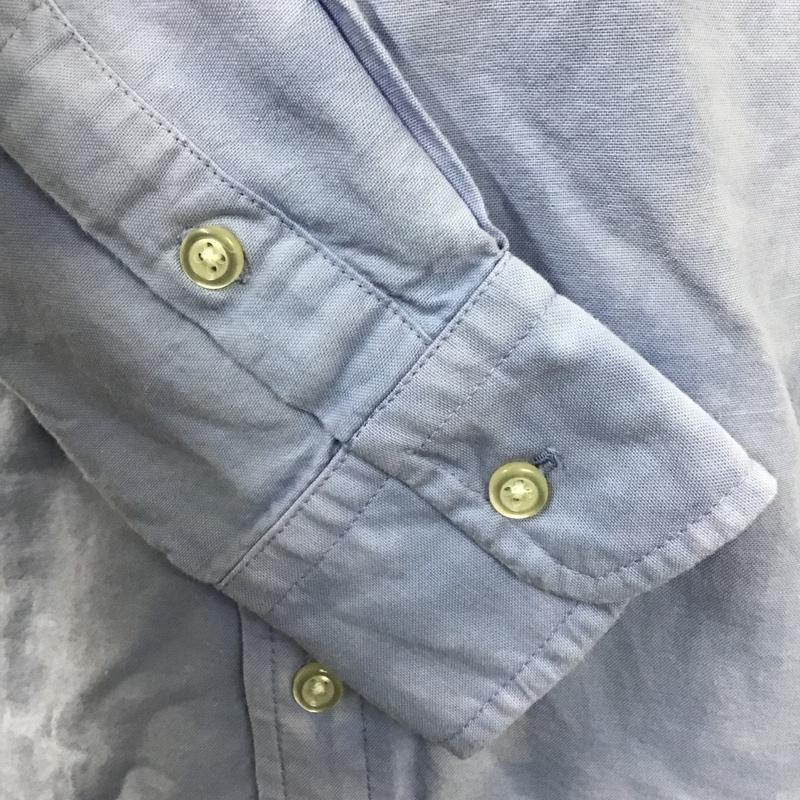 ラルフローレン RALPHLAUREN シャツ、ブラウス 長袖 ボタンダウンシャツ XS 無地 水色 / ライトブルー /  メンズ USED 古着 中古 10104601