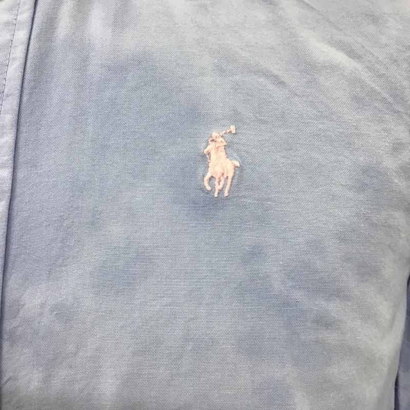 ラルフローレン RALPHLAUREN シャツ、ブラウス 長袖 ボタンダウンシャツ XS 無地 水色 / ライトブルー /  メンズ USED 古着 中古 10104601