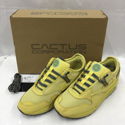ナイキ NIKE スニーカー スニーカー DO9392-700 AIR MAX 1 CJ TRAVIS SCOTT CACTUS JACK 27cm 箱有 27.0cm ロゴ、文字 黄 / イエロー /  メンズ USED 古着 中古 10104602