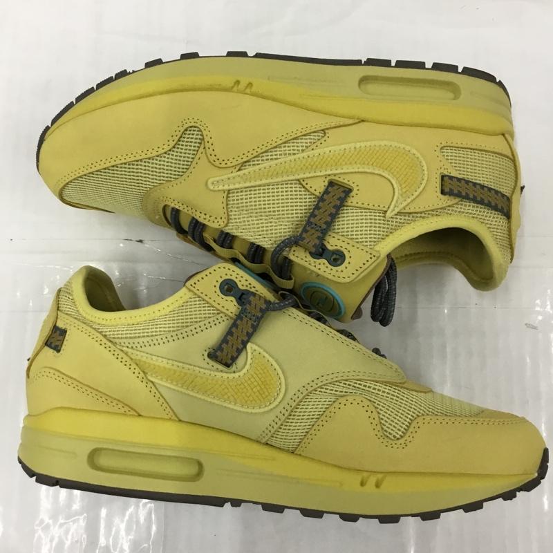 ナイキ NIKE スニーカー スニーカー DO9392-700 AIR MAX 1 CJ TRAVIS SCOTT CACTUS JACK 27cm 箱有 27.0cm ロゴ、文字 黄 / イエロー /  メンズ USED 古着 中古 10104602