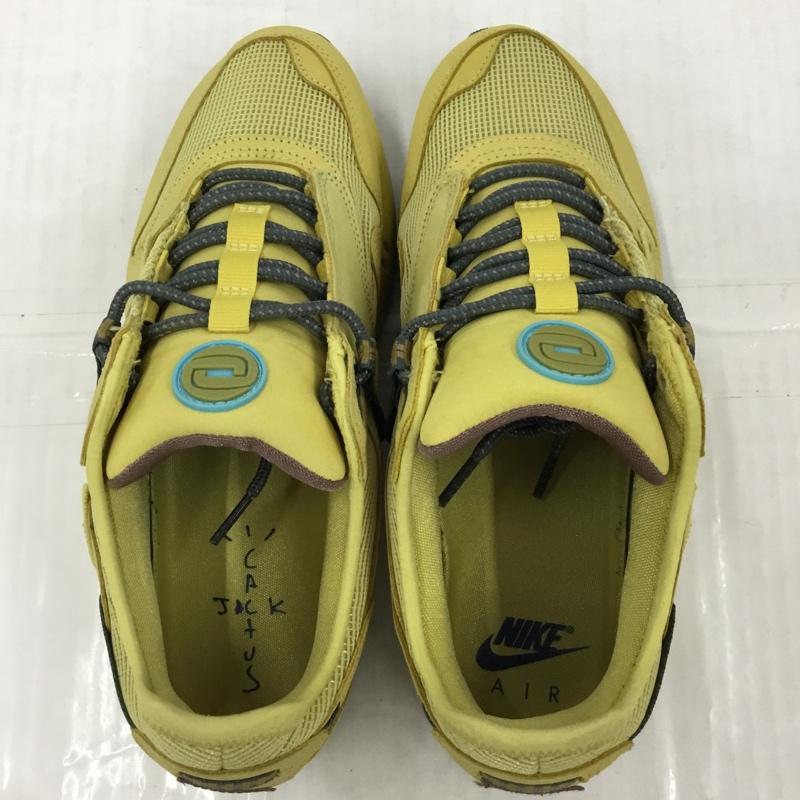 ナイキ NIKE スニーカー スニーカー DO9392-700 AIR MAX 1 CJ TRAVIS SCOTT CACTUS JACK 27cm 箱有 27.0cm ロゴ、文字 黄 / イエロー /  メンズ USED 古着 中古 10104602