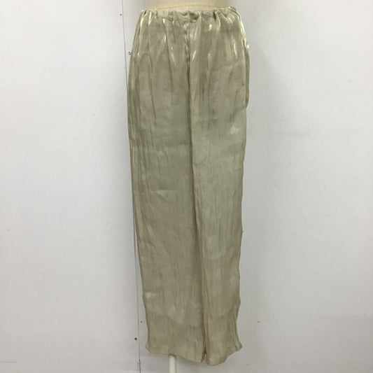 ケービーエフ KBF ボトムス ボトムス KC05-24J010 メタリックシアーパンツ ワイドパンツ カジュアルパンツ 無地 銀 / シルバー /  レディース USED 古着 中古 10104613