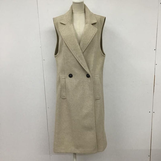 ザラ ZARA ベスト ベスト ロングベスト カラーベスト カジュアルベスト ノースリーブカットソー S 無地 ベージュ / ベージュ /  レディース USED 古着 中古 10104624