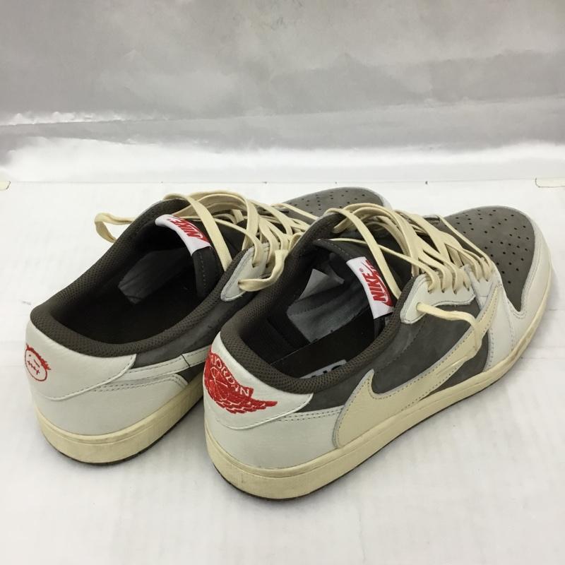 ナイキ NIKE スニーカー スニーカー DM7866-162 AIR JORDAN 1 LOW OG SP TRAVIS SCOTT CACTUS JACK 29cm 箱有 29.0cm ロゴ、文字 アイボリー / アイボリー / X 茶 / ブラウン / X 赤 / レッド /  メンズ USED 古着 中古 10104635