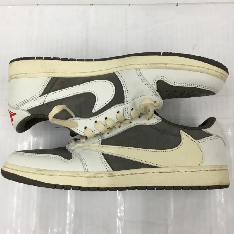 ナイキ NIKE スニーカー スニーカー DM7866-162 AIR JORDAN 1 LOW OG SP TRAVIS SCOTT CACTUS JACK 29cm 箱有 29.0cm ロゴ、文字 アイボリー / アイボリー / X 茶 / ブラウン / X 赤 / レッド /  メンズ USED 古着 中古 10104635