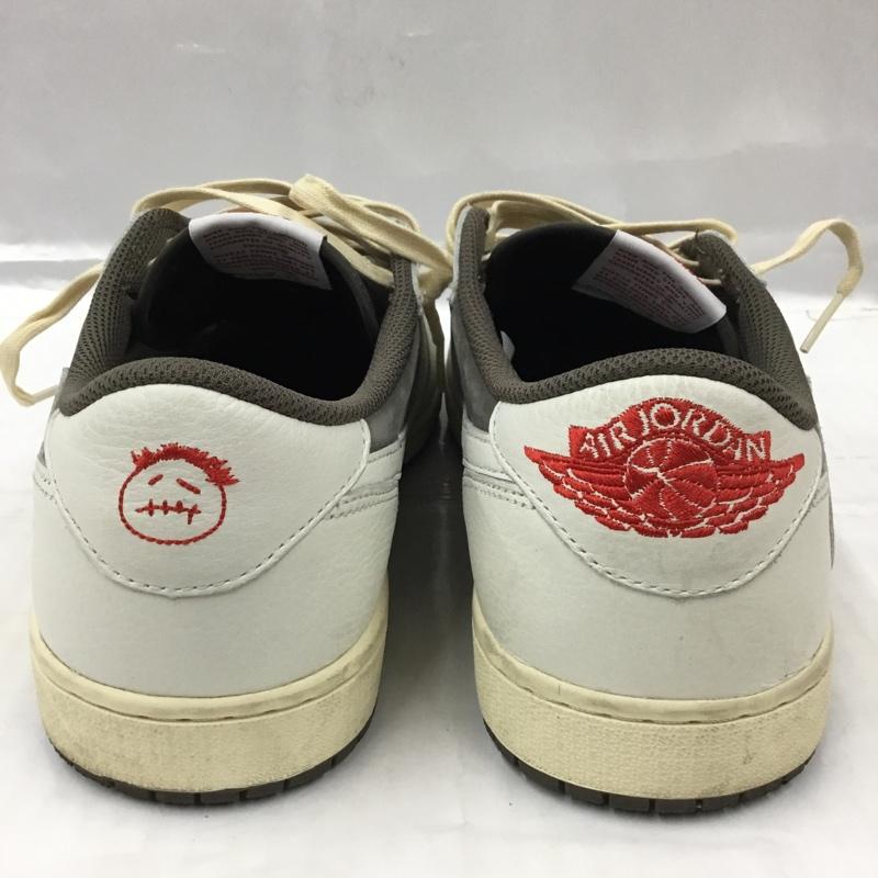 ナイキ NIKE スニーカー スニーカー DM7866-162 AIR JORDAN 1 LOW OG SP TRAVIS SCOTT CACTUS JACK 29cm 箱有 29.0cm ロゴ、文字 アイボリー / アイボリー / X 茶 / ブラウン / X 赤 / レッド /  メンズ USED 古着 中古 10104635