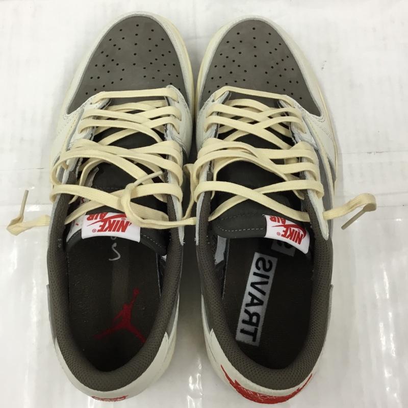 ナイキ NIKE スニーカー スニーカー DM7866-162 AIR JORDAN 1 LOW OG SP TRAVIS SCOTT CACTUS JACK 29cm 箱有 29.0cm ロゴ、文字 アイボリー / アイボリー / X 茶 / ブラウン / X 赤 / レッド /  メンズ USED 古着 中古 10104635