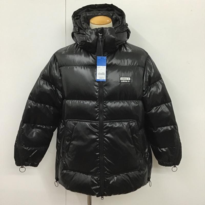 アディダス adidas ジャケット、上着 ダウンジャケット GE0986 ダウンジャケット 38 無地 黒 / ブラック /  メンズ USED 古着 中古 10104638