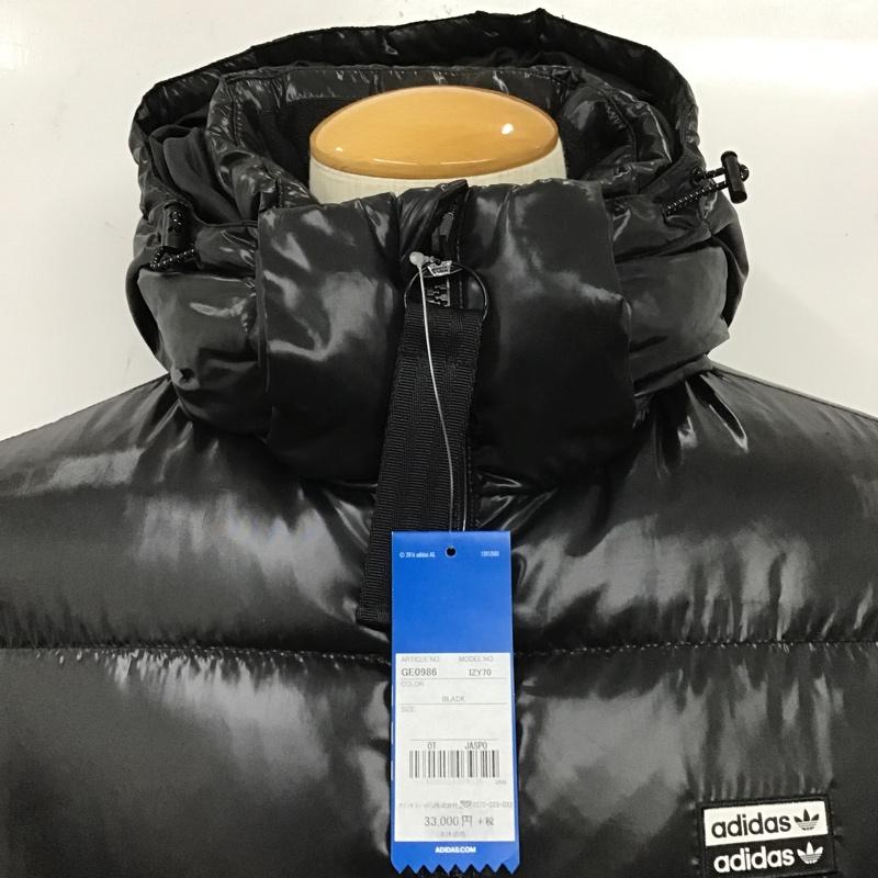 アディダス adidas ジャケット、上着 ダウンジャケット GE0986 ダウンジャケット 38 無地 黒 / ブラック /  メンズ USED 古着 中古 10104638