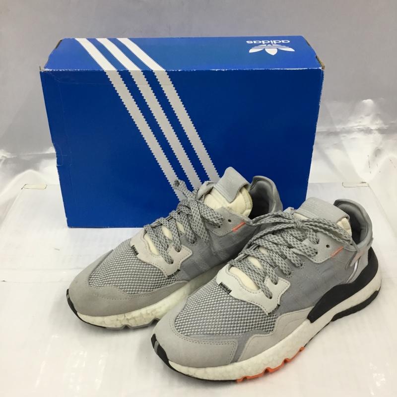 アディダス adidas スニーカー スニーカー DB3361 NITE JOGGER 27cm 箱有 27.0cm ロゴ、文字 灰 / グレー / X 白 / ホワイト / X 黒 / ブラック / X 橙 / オレンジ /  メンズ USED 古着 中古 10104641