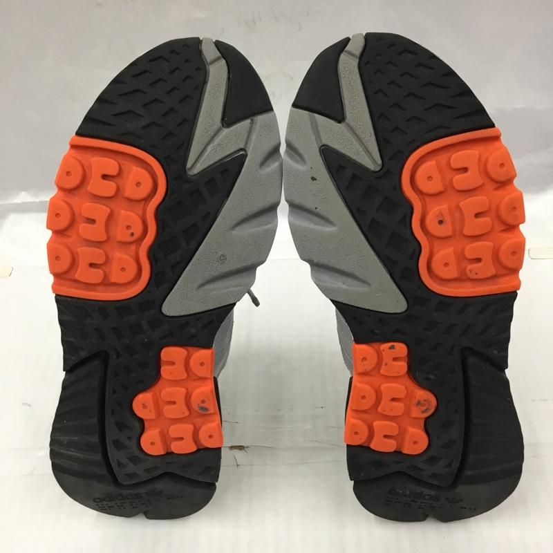 アディダス adidas スニーカー スニーカー DB3361 NITE JOGGER 27cm 箱有 27.0cm ロゴ、文字 灰 / グレー / X 白 / ホワイト / X 黒 / ブラック / X 橙 / オレンジ /  メンズ USED 古着 中古 10104641