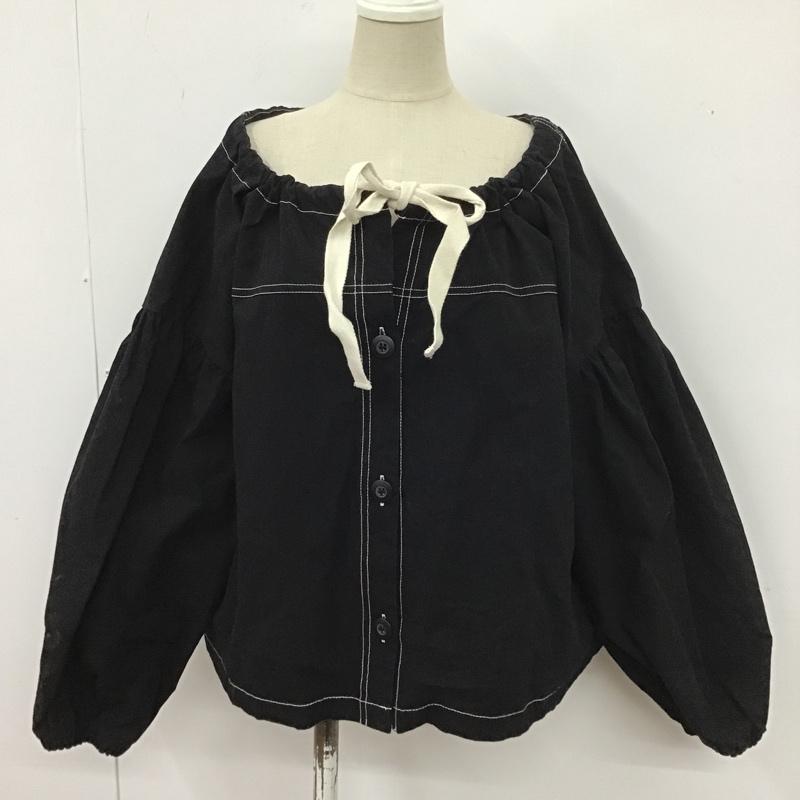 フリークスストア FREAK'S STORE シャツ、ブラウス 長袖 FREE 無地 黒 / ブラック /  レディース USED 古着 中古 10104658