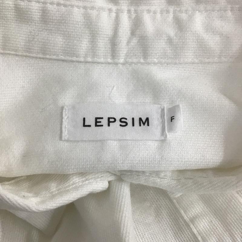 レプシィム LEPSIM シャツ、ブラウス 長袖 FREE 無地 白 / ホワイト /  レディース USED 古着 中古 10104674