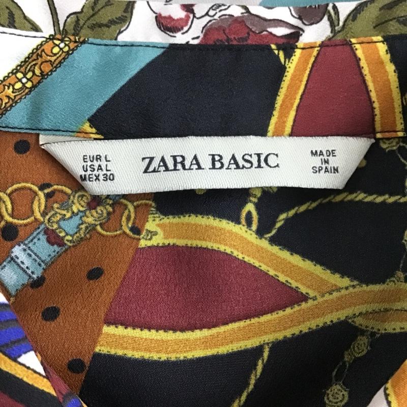 ザラベーシック ZARA BASIC シャツ、ブラウス 長袖 長袖シャツ カラーシャツ プリント総柄シャツ 長袖カットソー L プリント X 総柄 マルチカラー / マルチカラー /  レディース USED 古着 中古 10104685